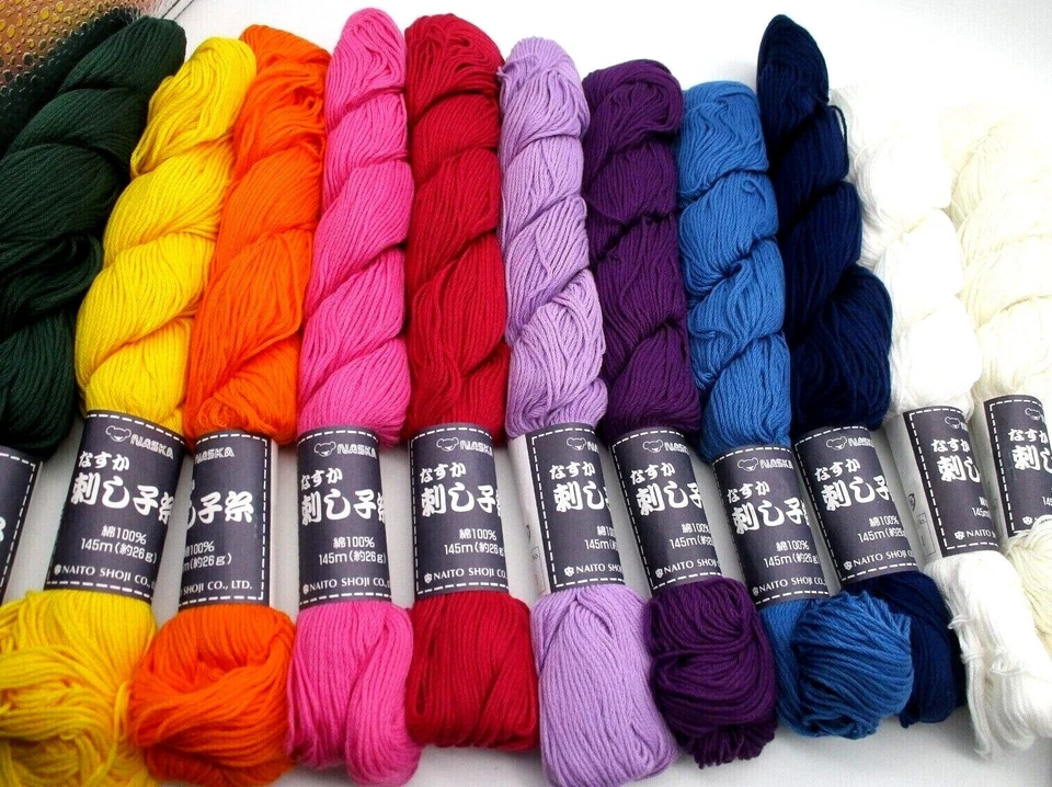 NASKA Japanese SASHIKO Embroidery Thread 15  Colors 145m - Image 4 of 4