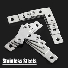 L / T-Shape Right Angle Corner Brace Repair Brackets Stainless Steel Flat Plate