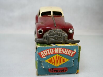 JOUET MECANIQUE EN TÔLE THEME CIRCUIT DE BUS ANNEE 1960 PROD Aix-en