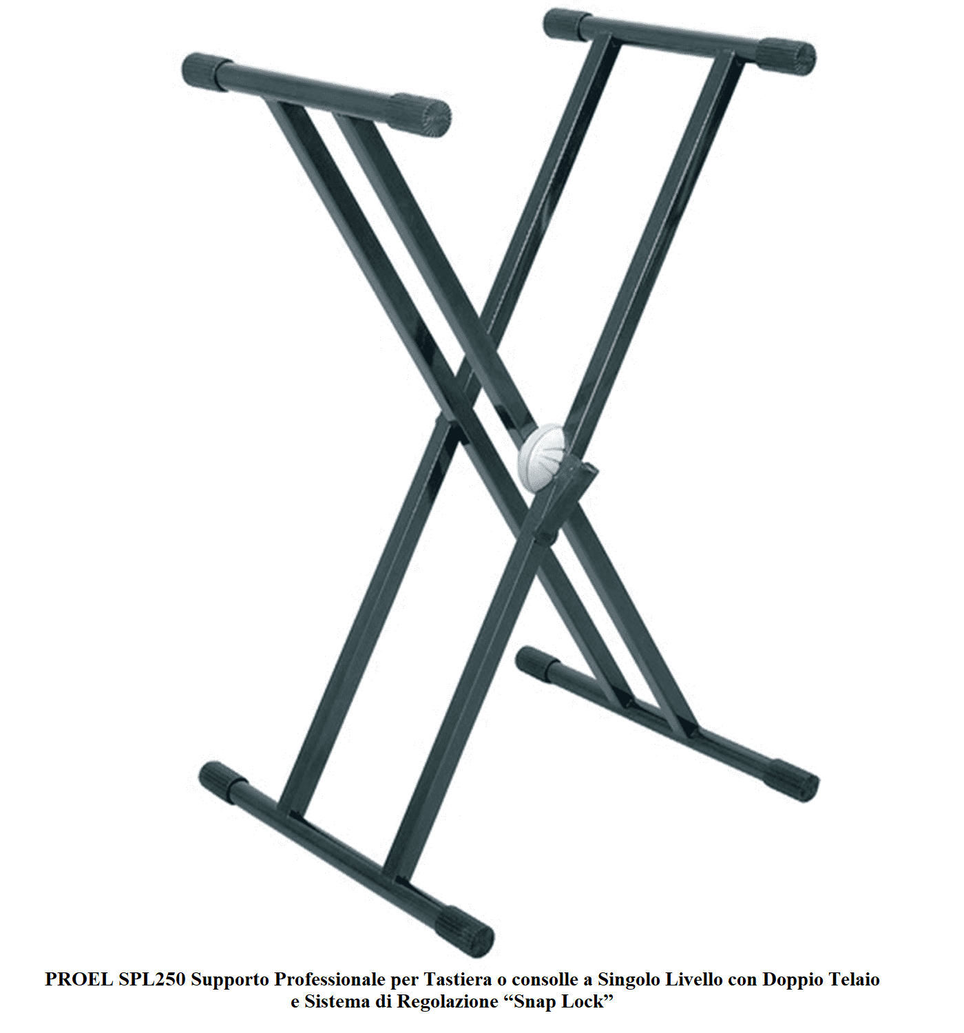 PROEL SPL250 SUPPORTO PROFESSIONALE STAND PER TASTIERA CONSOLLE MIXER DOPPIA X