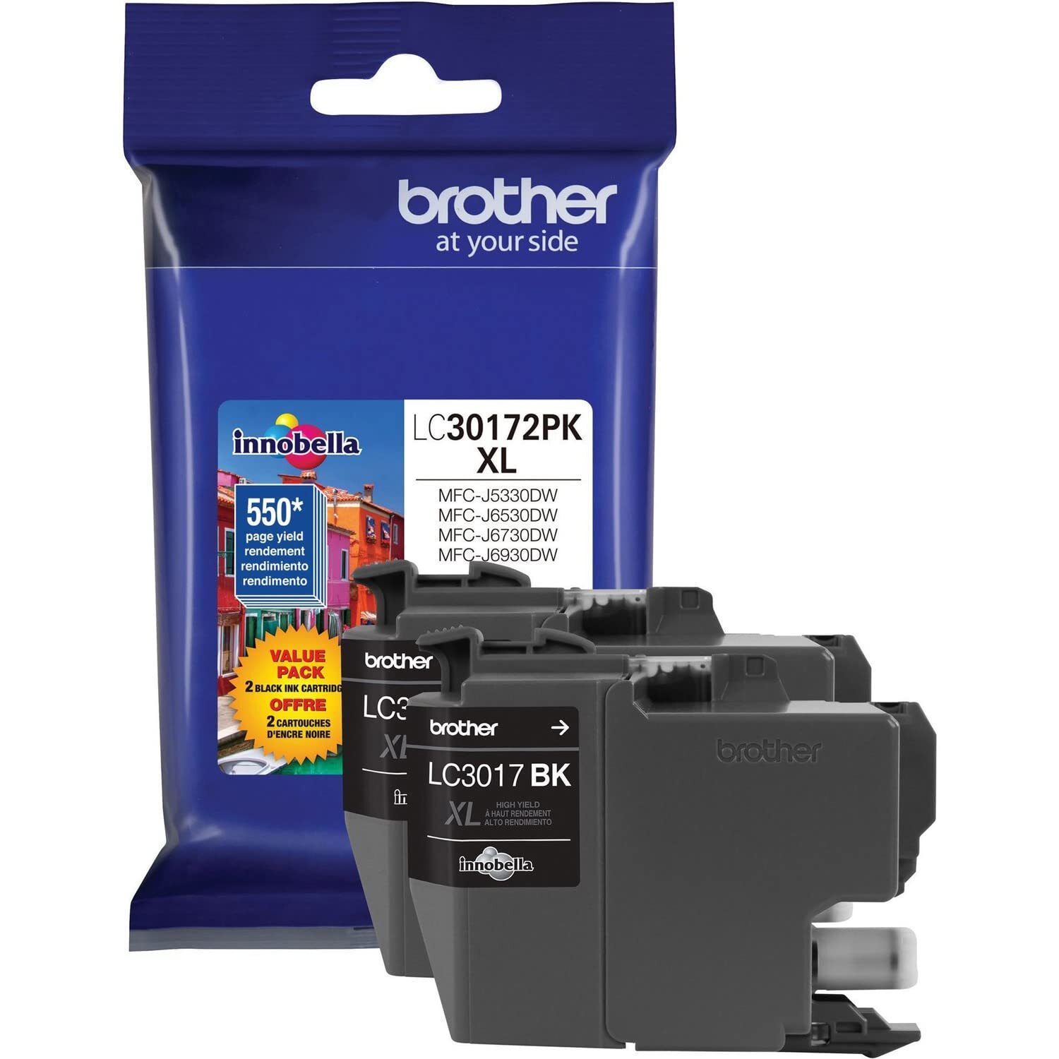 Printer LC30172PK High Yield XL Black Ink Cartridge-2 Pack-image