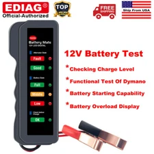 12V Auto Battery Tester Car Autocycle Alternator Analyzer Diagnostic tool