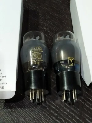 6V6 GT 6v6GT TUBE MAZDA MILITAIRE Nos 1 Paire Matched soit 2 tubes CavTir86