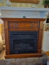Pleasnt Hearth, freestanding fireplace, dual fuel, ventless