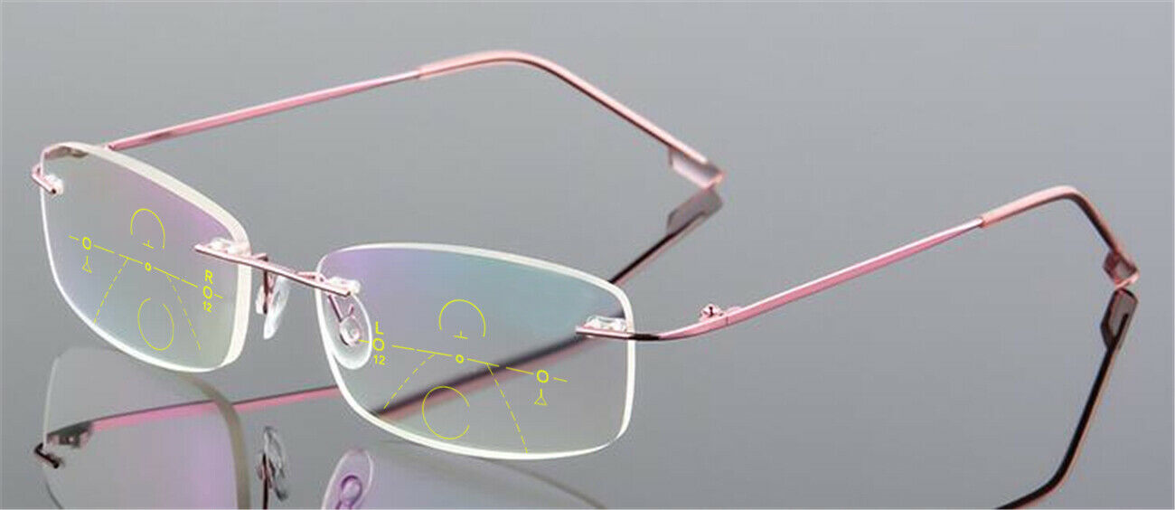 Multifocal Progressive Photochromic Varifocal Titanium Reading Glass up