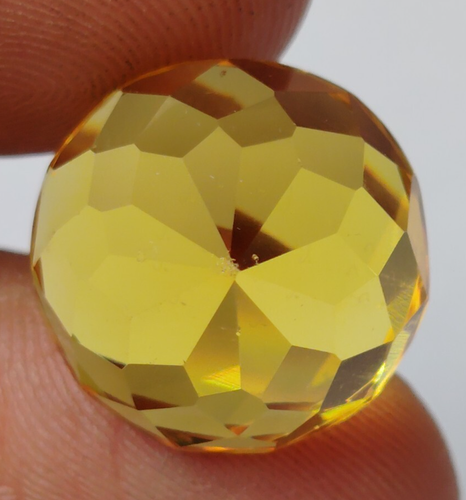AAA+ Yellow Citrine 22.45 Ct. Brazil Round Cut Loose Gemstone Gift for Women/Her - Picture 4 of 7