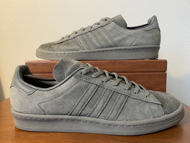 adidas campus ash grey white