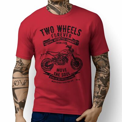 T-Shirt JL Soul Illustration For A Ducati Scrambler Desert Schlitten Motorrad Fan