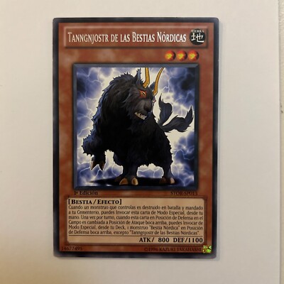 Yu-Gi-Oh! Karte - Selten - Tanngnjostr De Las Beastas Nordicas STOR-SP013 wie FR