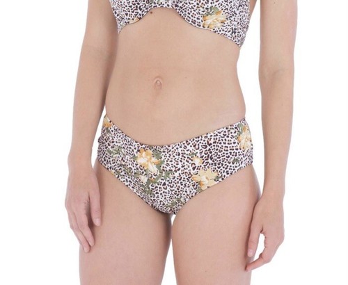 Hurley NEW $100 size S "Jungle Cat" Two Piece Bikini Set Leopard Floral NWT - Picture 18 of 19
