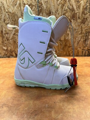 Burton Transfer Womens Snowboard Boots White teal size