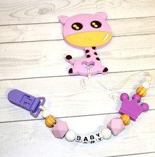 Mom's Gift, Silicone Teething, Nursing, Pacifier Clip, Sensory Fidget Gift te34 