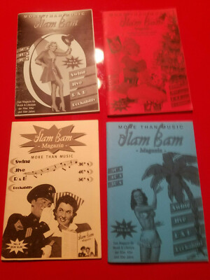   4x Slam Bam Fanzine Swing / Jive / Rockabilly/ Rock ´N´ Roll Fanzine) DIN A5  