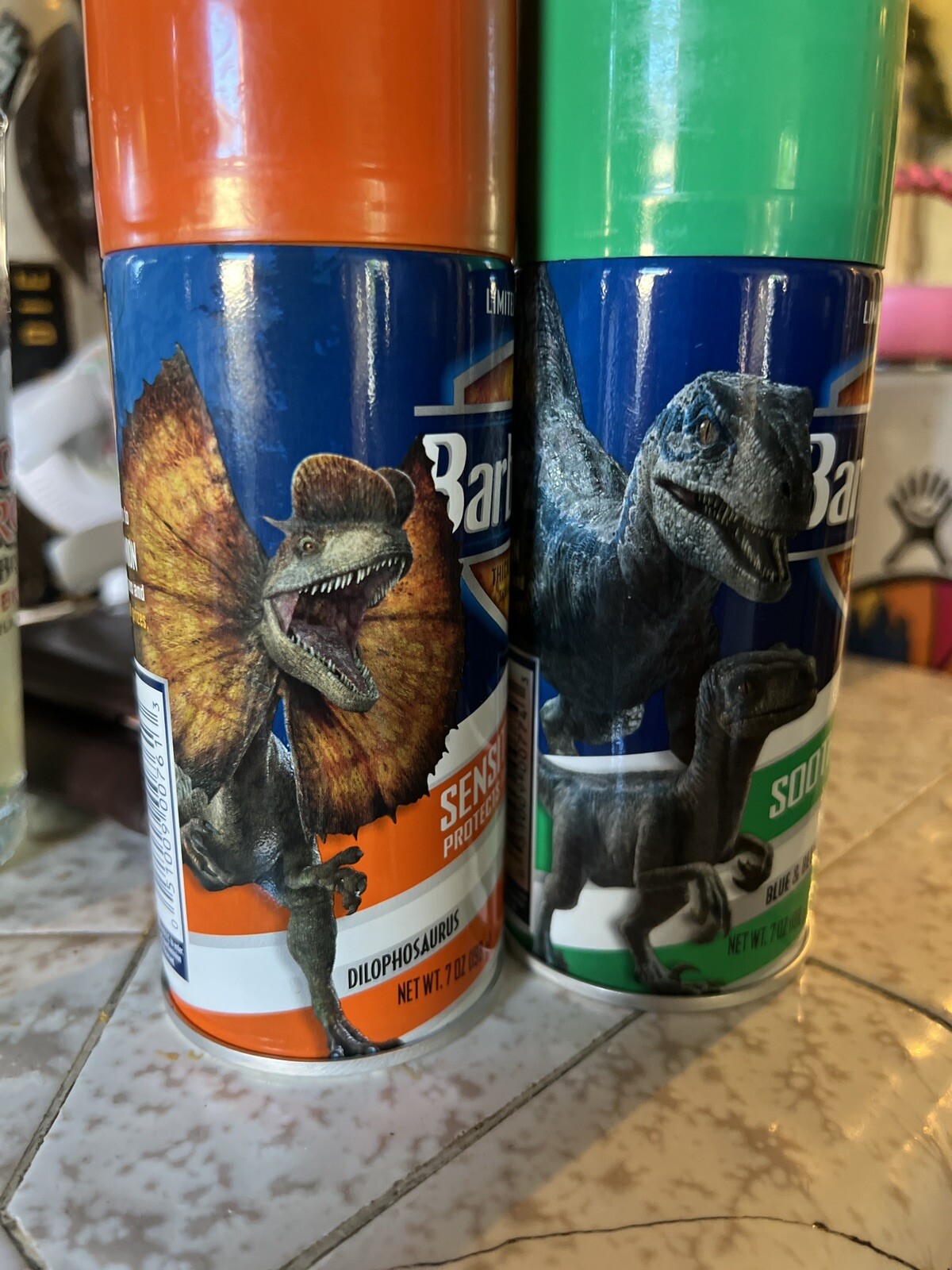 RARE Jurassic World Dominion Barbasol 2 Pack Grelly USA
