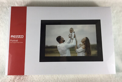 AEEZO WiFi Digital Picture Frame IPS Touch Screen 16GB Smart Cloud 9  Frame New!