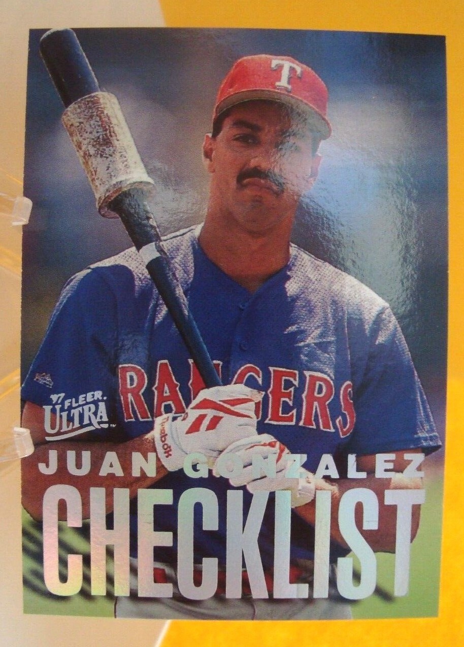 JUAN GONZALEZ baseball cards - rookie, base & inserts - *You Pick* Texas Rangers - Picture 34 of 49