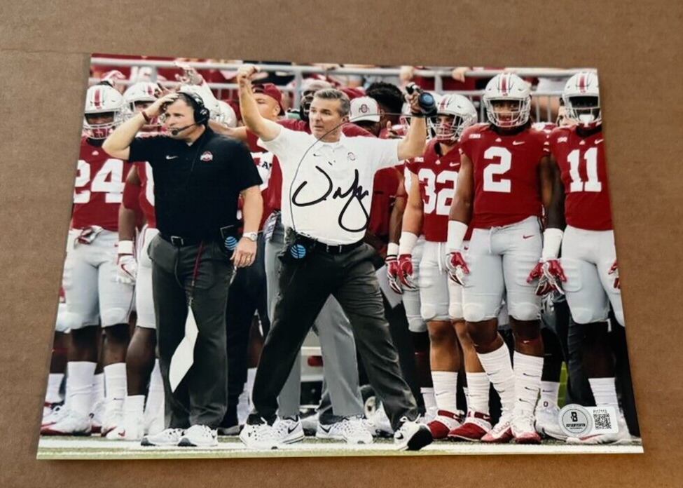 URBAN MEYER Autographed Signed Ohio State Buckeyes 8X10 PHOTO BECKETT CERTIFIED #8 
