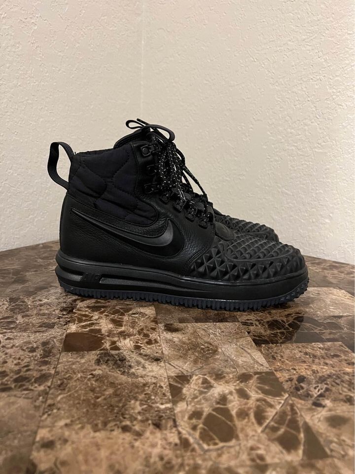 Nike Lunar Force 1 Duckboot AA0283-001 Black Shoes Womens Size 8 | eBay