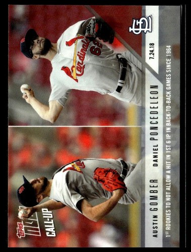 2018 Topps Now 495 Austin Gomber / Daniel Ponce de Leon