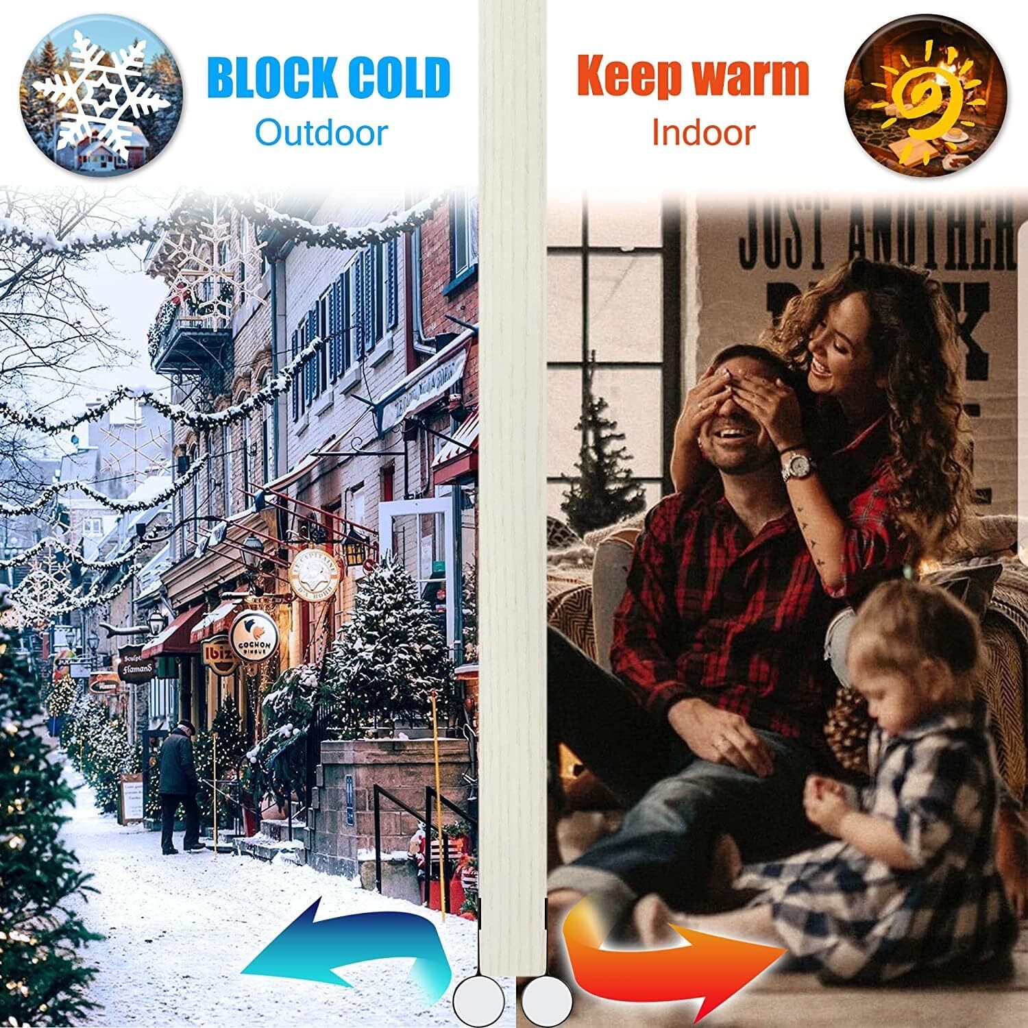 Door Draft Stopper Under Noise Blocker Insulator Sweep Bugs Mice