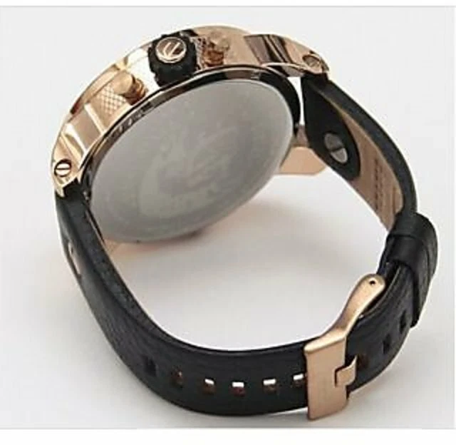 Novo Exclusivo Relógio Masculino Diesel Little Daddy DZ7268 Pulseira de Couro Preto,/SEM CAIXA. - Imagem 4 de 4