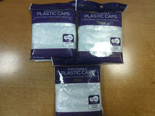 3 Pack: Donna Premium Collection Clear Plastic Caps-Super Jumbo-10 Pcs. - 5D