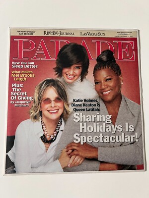 KATIE HOLMES * QUEEN LATIFAH December 23 2007 PARADE MAGAZINE NEWSPAPER INSERT