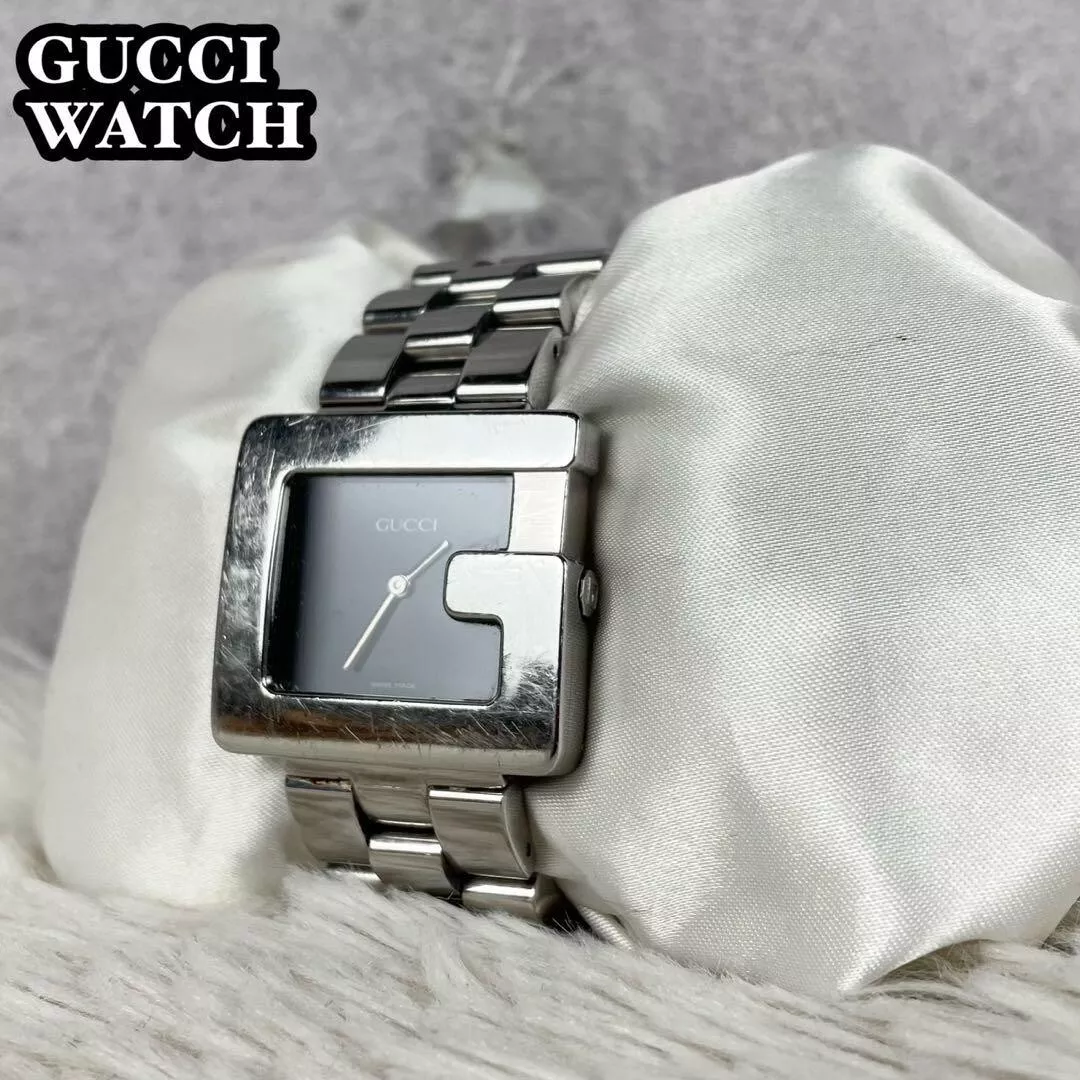 Montre unisexe GUCCI G Face 3600M cadran noir quartz acier inoxydable JPN