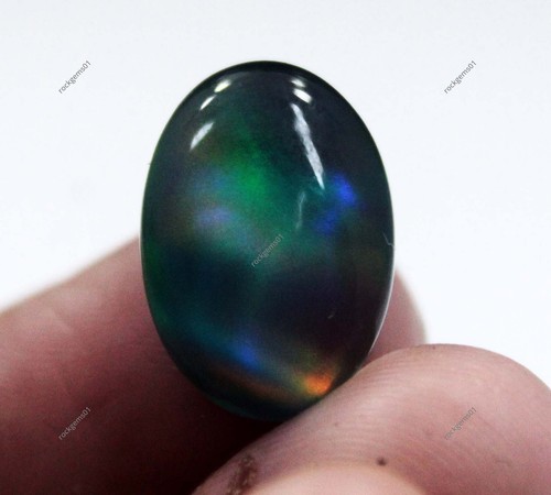 Opale di Fuoco Arcobaleno Nero Naturale 7,70 Ct Doppio Certificato TOP QUALITY Gemma - Foto 2 di 6