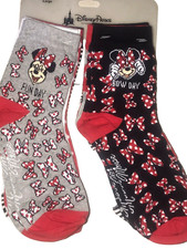 Disney Parks Minnie Mouse Socks Day of the Week Socks 7 Pair YOUTH MED NWT