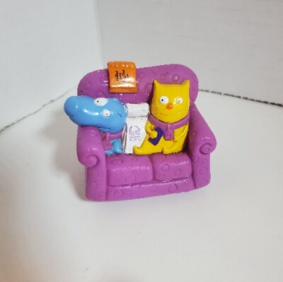 Vintage 1995 Taco Bell Nacho And Dog On Purple Couch Toy Driving Mr Doggy (B-1)