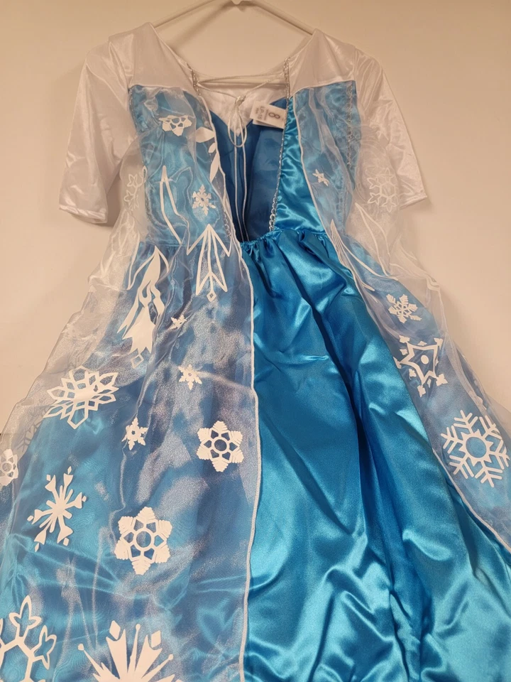 Vestido Disney Frozen Elsa Auténtico Disfraz Extra Red Seda Slip y Herramientas. Foto 2 de 4