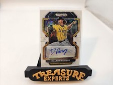 2022 Prizm Draft Picks #PDP99 Dalton Rogers White Sparkle Auto 4/50 Miss