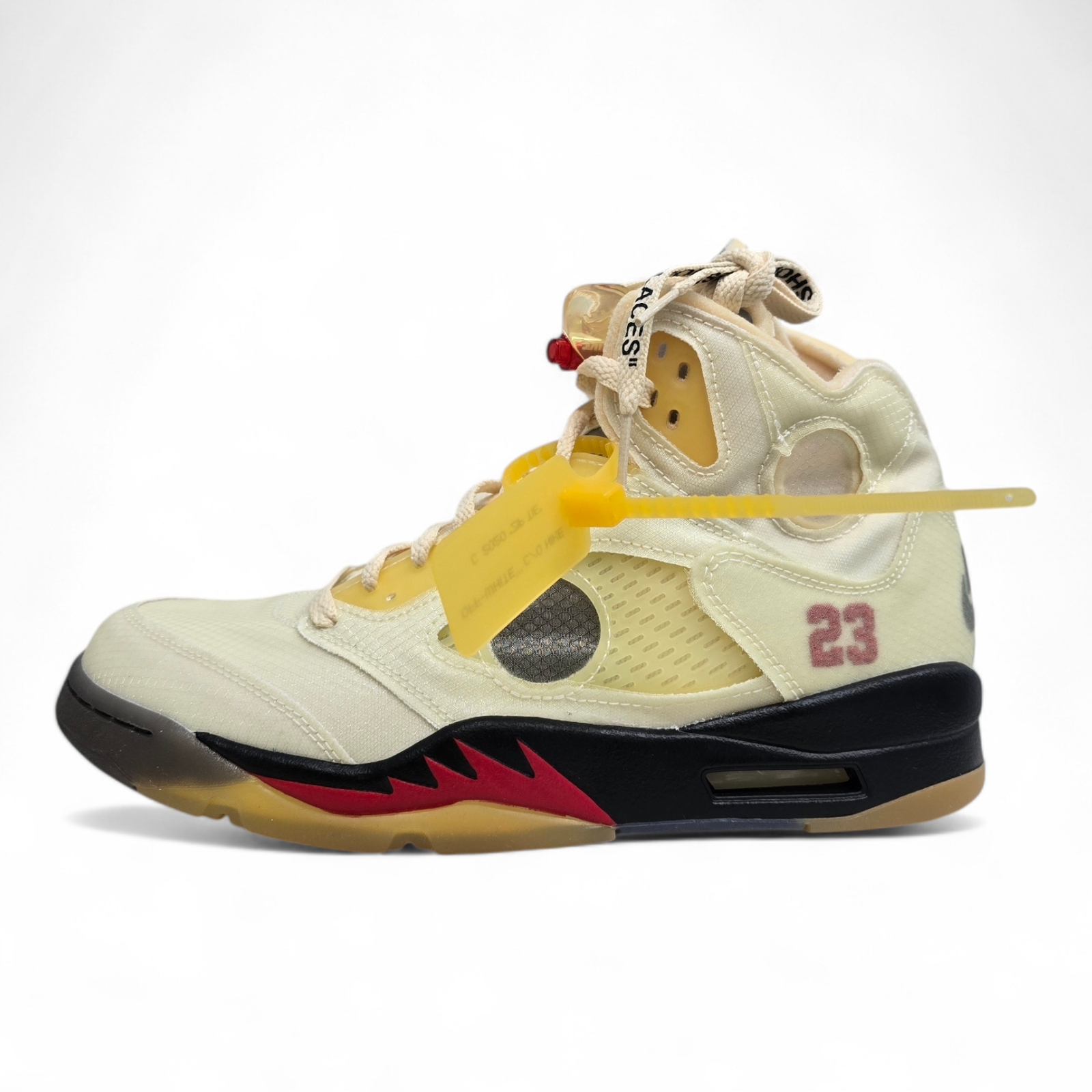 OFF WHITE X NIKE Nike Air Jordan 5 Retro x Off White Sail Scarpe da Ginnastica Uomo (DH8565 100)