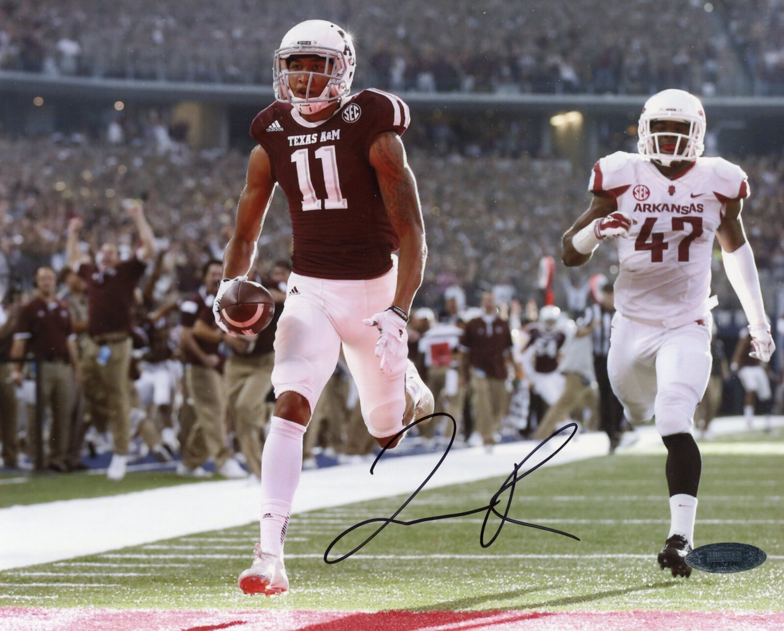 Josh Reynolds Autographed Signed Texas A&M Aggies 8x10 PHOTO TRISTAR 