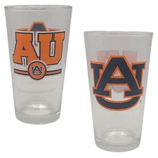 Boelter Brands Licensed NCAA Letterman 16oz Pint Glass (Auburn Tigers)