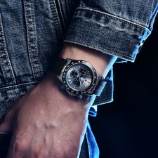 Mens Sports Chronograph Watch Sapphire Luxury...