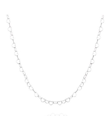Spero London Herzen Link Sterlingsilber Halskette 16 Zoll