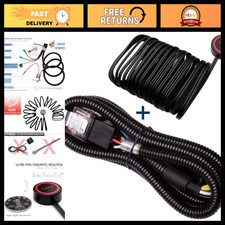 12V 80A Horn Wiring Harness Relay Kit with Push Button Switch  Wiring Cables