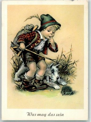 39530531 - Child Terrier What Might That Be Hedgehog