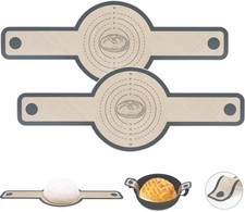 2 Pcs Silicone Bread Sling for Dutch Oven Liners 19.7*8.3, Gray