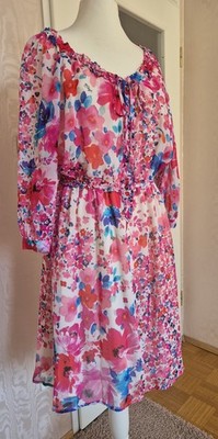 LIU.JO - Zauberhaftes  Kleid mit Blütendruck- Voile - GR. 38/40 NEU mit Etikett 