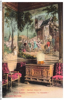 ATBP8-0670-64 - PAU - Chateau Henri IV - Flämischer Salon - Tapisserie la kermess