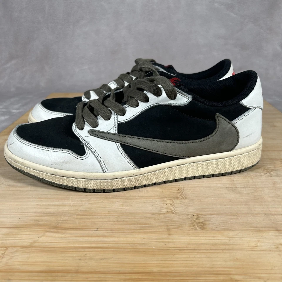 Travis Scott x Nike Air Jordan 1 Retro Low OG SP 'Reverse Mocha' Mens 10 DZ4137 - Image 2 of 4