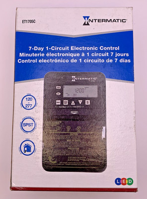 Intermatic ET1705C Precision Timing 7-Day Time Switch Up to 28 Events New