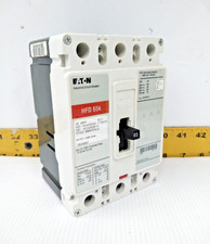 New Eaton 60 Amp Circuit Breaker 600 VAC / 250 VDC 3 Pole HFD3060BP10