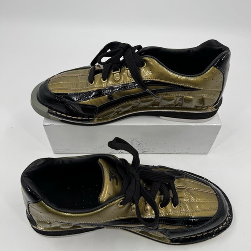 3G Belmo Tour S Gold Black Right Handed Mens Bowling Shoes Men's Size 12 - Picture 2 of 10