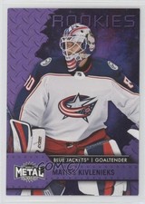 2020 Skybox Metal Universe Rookies Purple Spectrum 93/199 Matiss Kivlenieks 0o5t