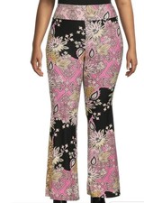 No Boundaries Floral Pull-On Flare Leggings Hippie Pants Large 11-13 Juniors
