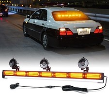 31 Led Emergency Strobe Light Bar Windshield Advisor Lamp Interior Amber White 31 Led Emergency Strobe Light Bar Windshield Advisor Lamp Interior Amber White
